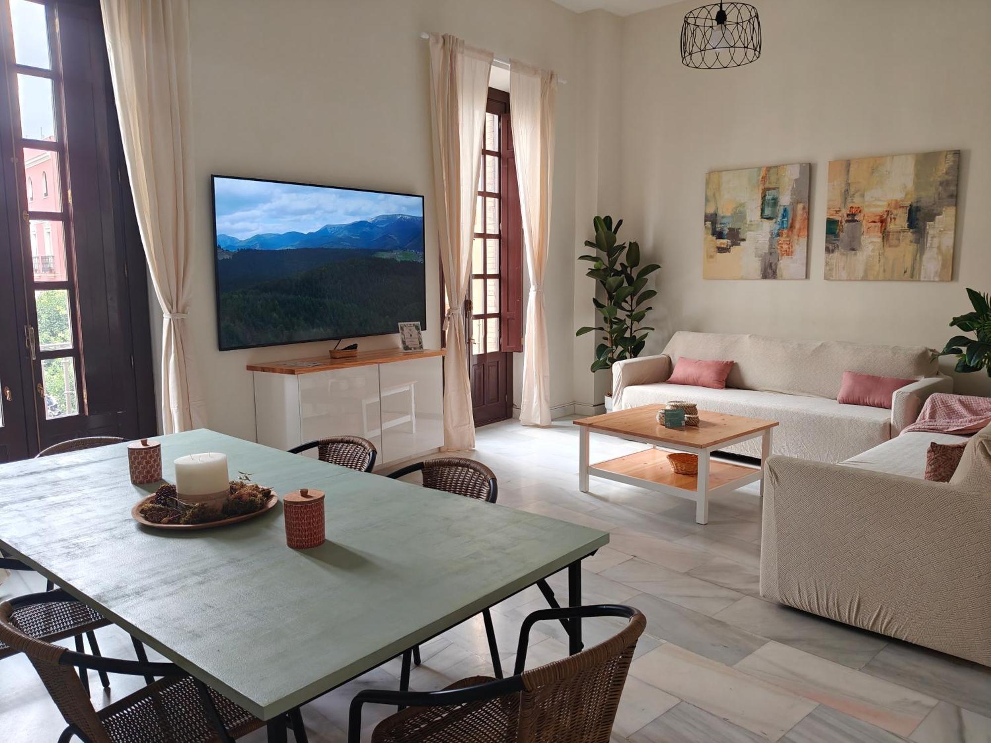 Charming Bright Apartment With Balconies On Cuesta Del Rosario Sevilla Eksteriør bilde