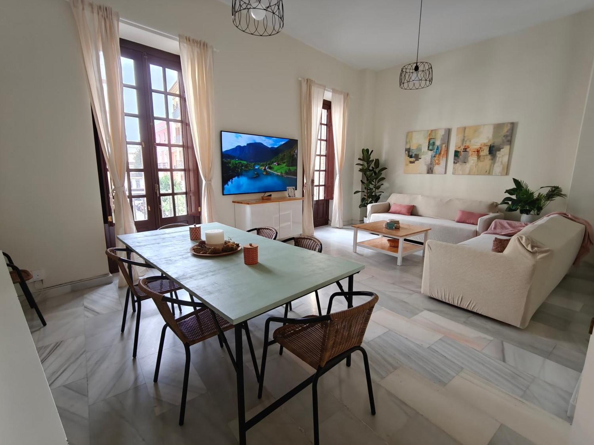 Charming Bright Apartment With Balconies On Cuesta Del Rosario Sevilla Eksteriør bilde